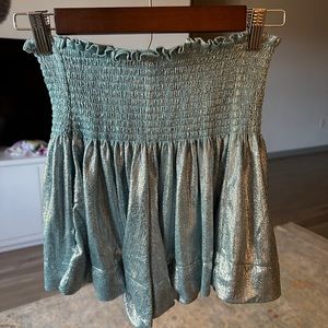 Queen of Sparkles Powder Blue Swing Shorts